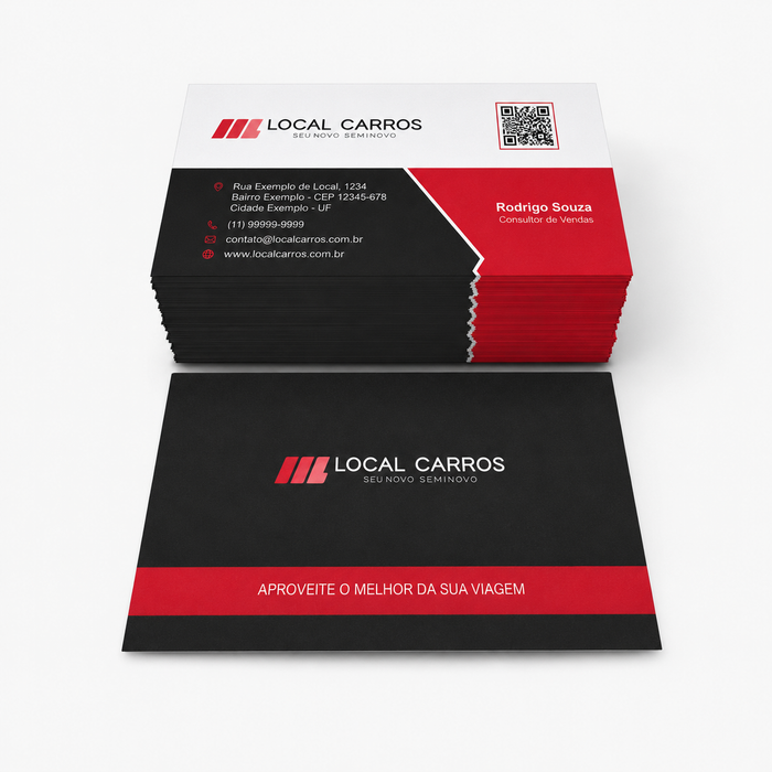 Cartão 300g | 4/4 | Laminação Fosca + UV Local 1/1